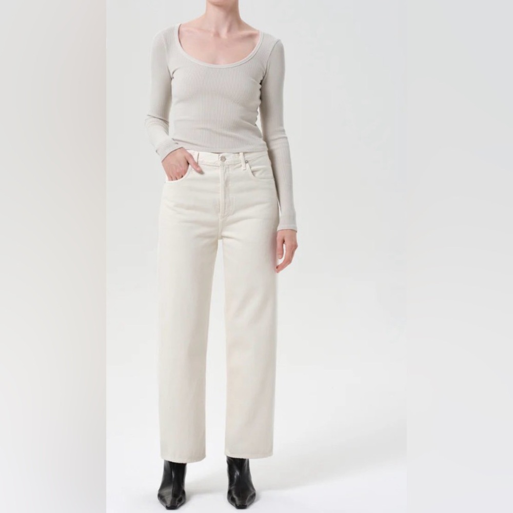 AGOLDE 29 waist 27 inseam EXCELLENT cream jeans new sale item
